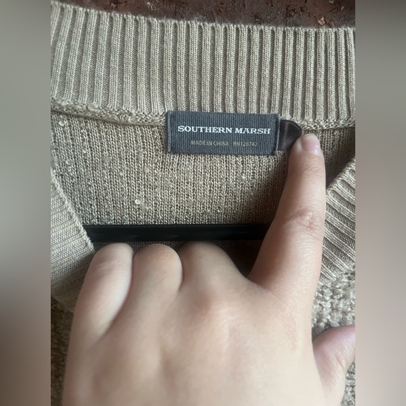 Southern Marsh Men’s Seville Dip Dyed Wool Blend Sweater Size Medium - Picture 6 of 10